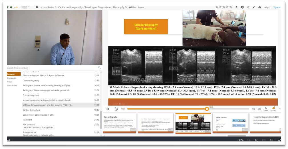 Screenshot of recorded lecture of Dr. Akhilesh Kumar available at AgriDiksha Portal